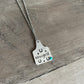 Cowgirl Cow Tag Necklace
