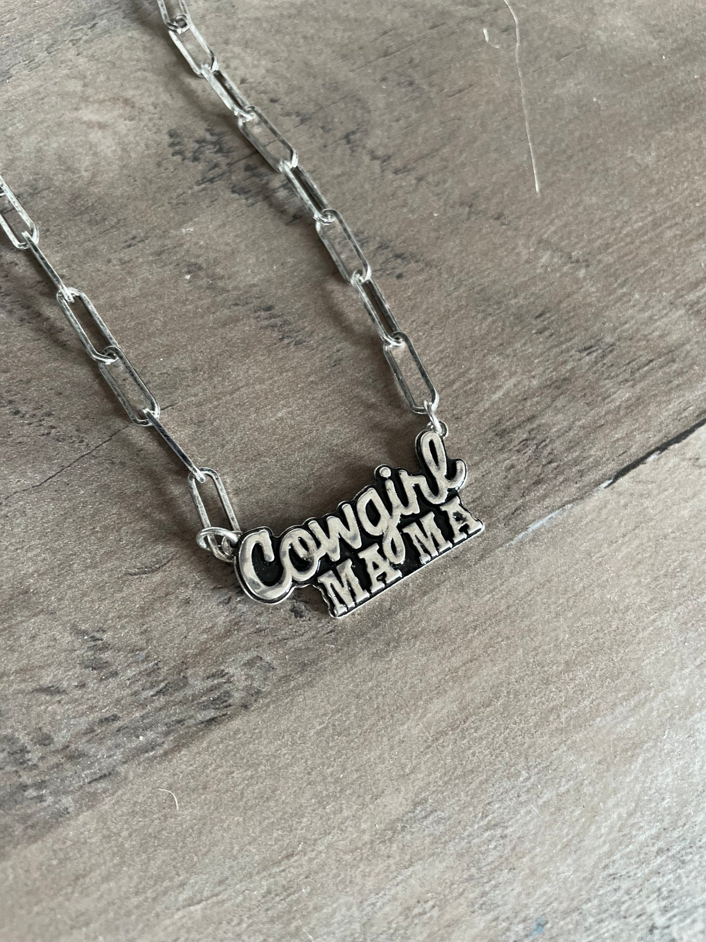 Cowgirl Mama Necklace and Earring Set