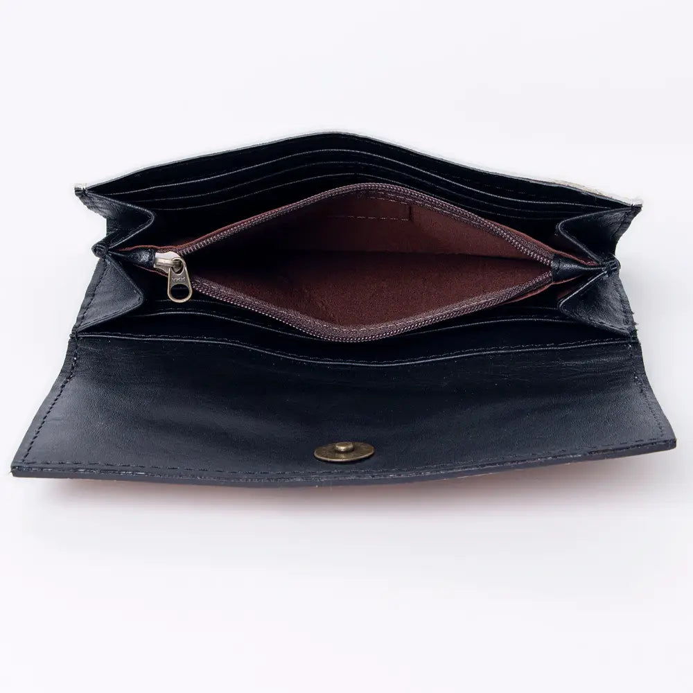 Cowhide Envelope Leather Wallet