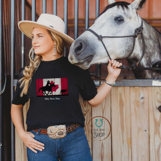 Proud Canadian Roper Tee (Size S and L)