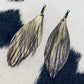 Tattered Leather Earrings
