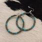 Dallas Turquoise Hoops